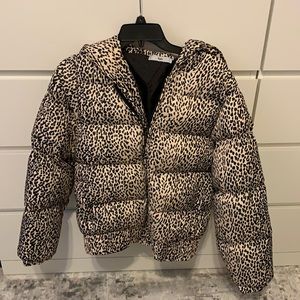 Adika cheetah puffer jacket